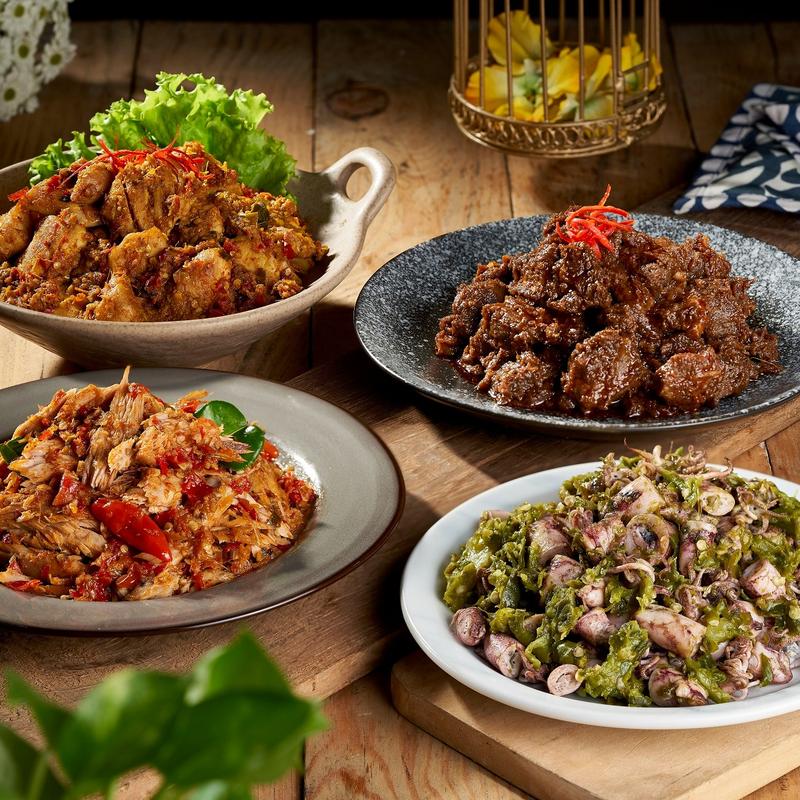 [ BELI 5 GRATIS 3 ] MERCON MERAH PUTIH - SET SEMINGGU SATSET 7 PACK ALL BEST SELLER LAUK SIAP SAJI | Ayam Betutu, Daging Pedas Sapi, Cakalang Cumi Rendang + GRATIS MIE MERCON CAKALANG 3