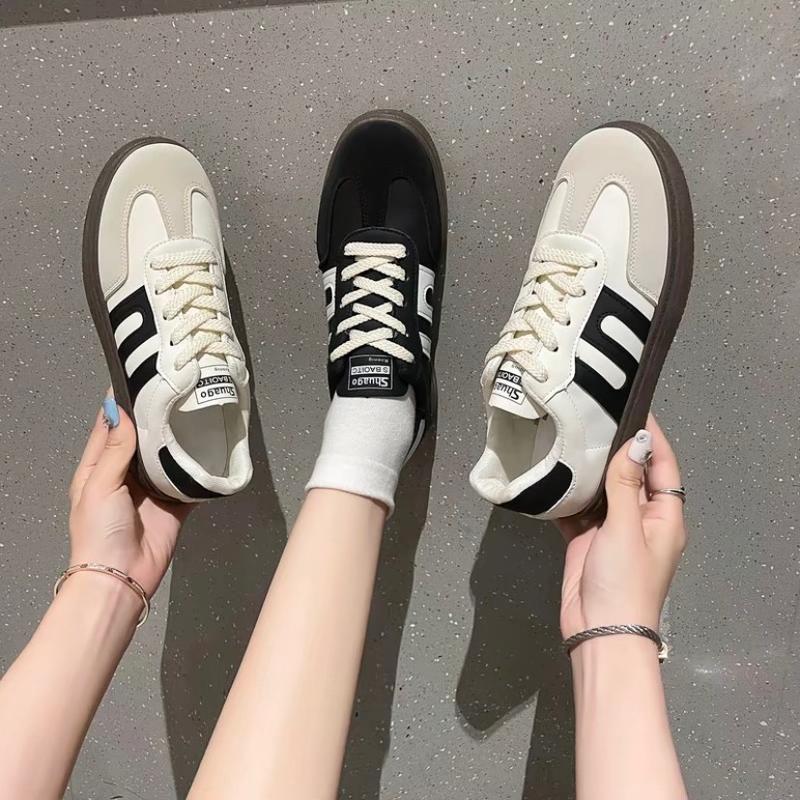 { Ketik Baru 5x } SHOEVO Sepatu wanita Forrest Gump Bergaya Shoes cewek casual hitam/beige ST085 casual sport 6
