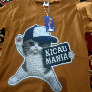 [Free Stiker Nama] Kaos Anak Motif Kucing Kicau Mania untuk usia 1-12 Tahun