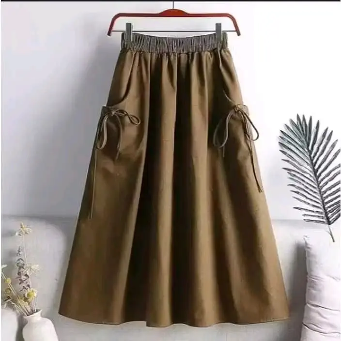ROK DANIELA rok anak cewe polos aksen pita cantik rok mayung anak perempuan Fashion 6