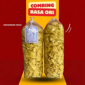 PROMO 1KG Comring bawang kicimpring ori cemilan enak viral kriuk Comring bawang kicimpring Asin Camilan  Kering Makanan Snack Manis Food Vanila Pedas Keripik Kripik murah