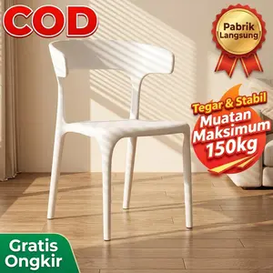 COD-(lima warna/plastik )Kursi Cafe Kursi Tanduk Kursi MakanMinimalis Kursi Plastik Serbaguna Kursi Kantor Kursi Belajar Kursi Taman Chair Furniture kursi  besi indomaret kursi kamar aesthetic ala korea
