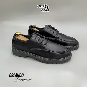 MENFOOTGEAR Orlando Sepatu Pantofel Pria Original Sepatu Kerja Formal Cowok Docmart Hitam