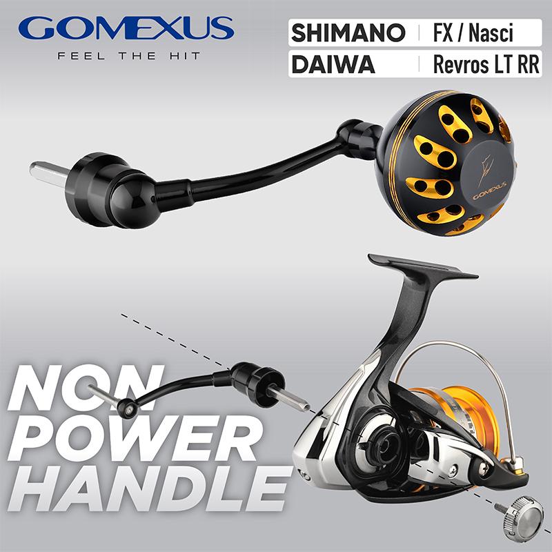 Tay Cầm Không Điện Gomexus 57mm Thích Hợp Cho Cuộn Câu Shimano Sienna FX Nasci Daiwa Revros LT RR LCDH