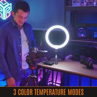 Gambar Streamplify Light 10 10in/26cm Ring Light Garansi Resmi 2 Tahun dengan 3 Mode Suhu Warna & 10 Tingkat Kecerahan untuk Streaming Vlogging dan Fotografi dari WINS OFFICIAL STORE Kota Administrasi Jakarta Utara 4 Tokopedia