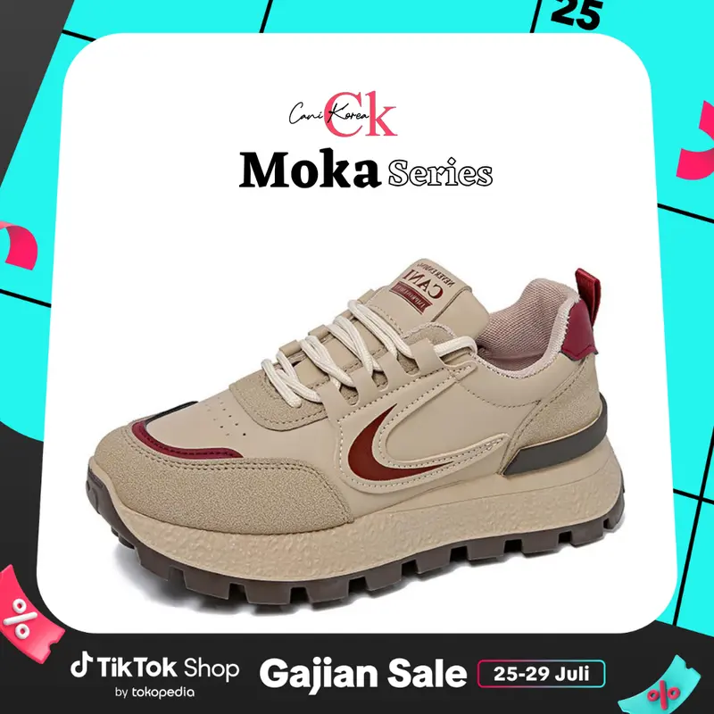 CANIKOREA Moka Sepatu Sneakers Wanita Kasual Casual Shoes sporty C9001A 0