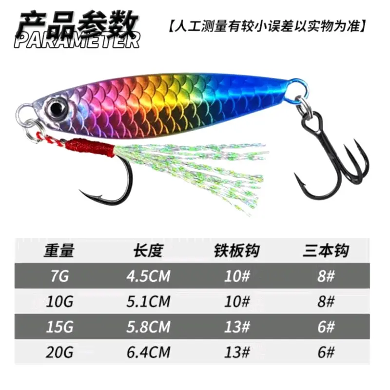 Metal Jig Komplit Set Siap Lempar Ultra Light Casting Jigging Umpan Jig Jiporro 7gr-20gr 3