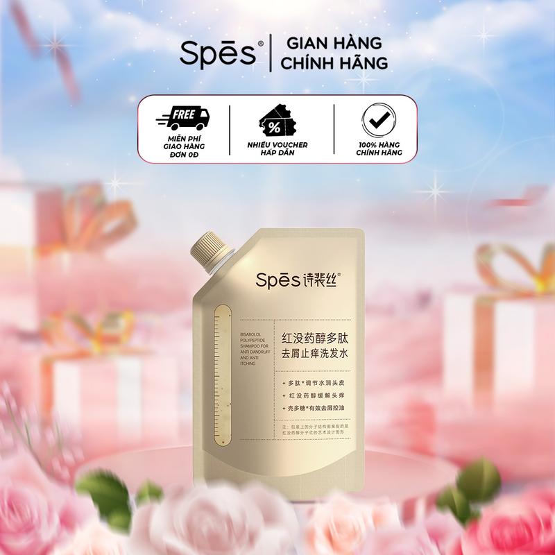 Dầu gội chống gàu Spes Polypeptide Bisabolol Chứa đặc tính chống ngứa Thích hợp cho da đầu nhạy cảm 100ml