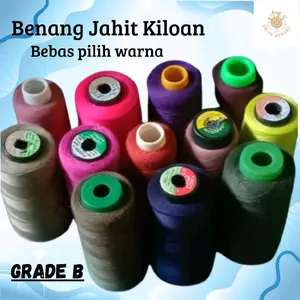 Benang Jahit 40/2 Kiloan Bebas Pilih Warna (Non Hitam, Putih)
