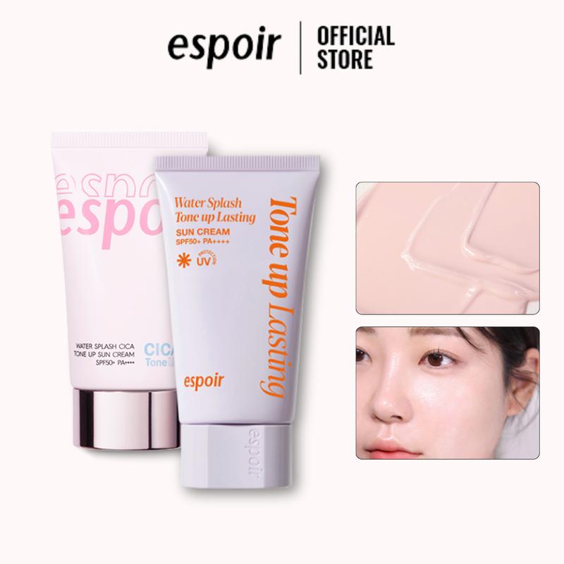 Kem Chống Nắng Espoir Water Splash Sun Cream Cica Tone Up/ Fresh Cica/ Tone Up Lasting SPF50+ PA++++ 60ml/ 50ml