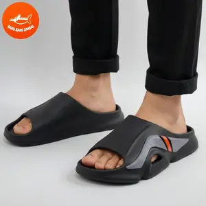 BARU BARU SANDAL Slip on Pria 39-44 EVA Casual Selipar Dalam & Luar ruangan Sol Karet Non-slip Kaki Fleksibel Nyaman Tahan Lama