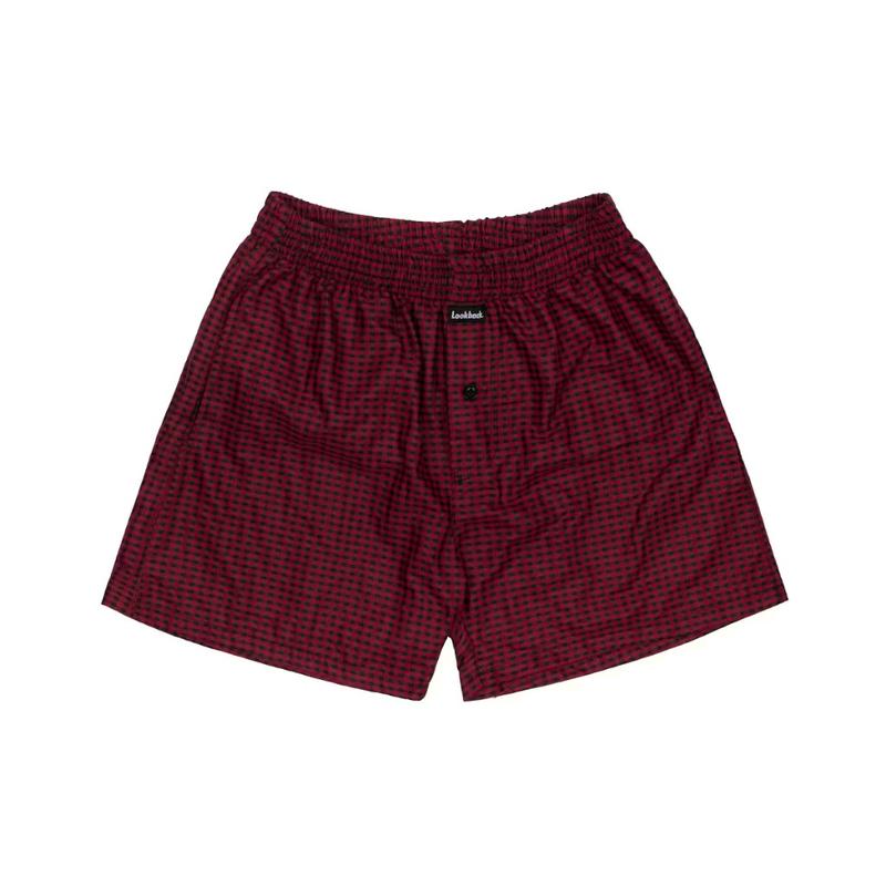 Celana Boxer Kotak - kotka Pria Wanita Celana Pendek Model Kancing Saku Hanya Boleh Dicuci Dengan Tangan Multicoloured unfinished xl keren papa dali kolor Shorts casual polos 1