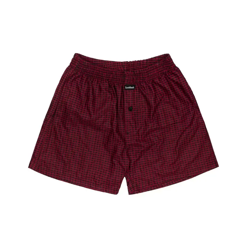 Celana Boxer Kotak - kotka Pria Wanita Celana Pendek Model Kancing Saku Hanya Boleh Dicuci Dengan Tangan Multicoloured unfinished xl keren papa dali kolor Shorts casual polos 1