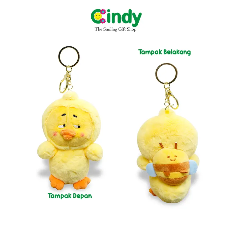 Cindy Gantungan Kunci Upset Duck - Sad Duck Key Chain - Bagcharm Viral Mulut Bahan - CBG0985 3