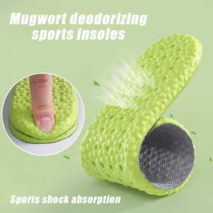 2pcs Insole Sepatu Super Empuk Anti Bau & Bakteri - Sol Sepatu Olahraga Sport Memory Foam Boost, Alas Kaki Lembut Tahan Lama untuk Pria/Wanita