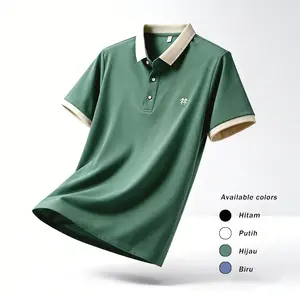 Polo Pria Dewasa Polos Baru Lembut & Nyaman