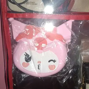 [Mskshop] Tas Selempang Rubber Silikon Kuromi Lucu Baru Tas Selempang Anak Motif Sanrio Family