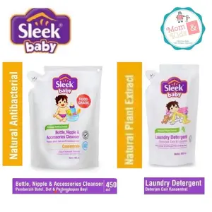 SLEEK BOTOL BOTTLE NIPPLE & BABY ACCESSORIES CLEANSER 450ML | SLEEK LAUNDRY 450ML