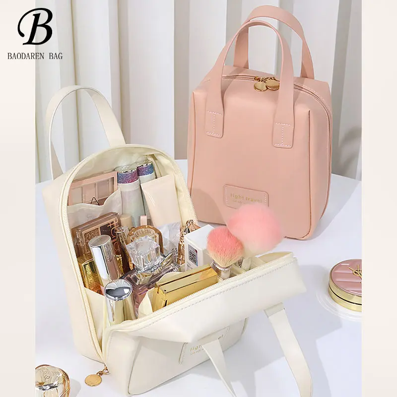 Beg Kosmetik Mudah Alih, Kapasiti Besar, Beg Simpanan, Sesuai untuk Produk Penjagaan Kulit, Beg Buggy, Beg Basuh, Beg Perjalanan, Baharu pada 2024