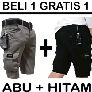 Beli 1 Gratis 1 Celana Pendek Cargo Size 28-38 ALFATIH.STORE18