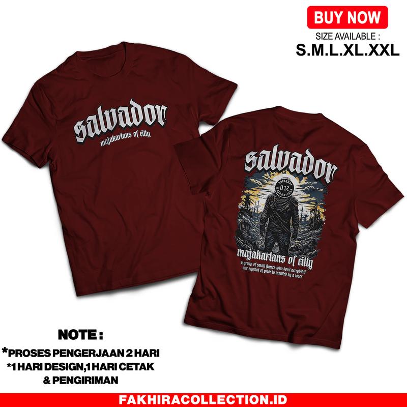 Kaos Salvador Majakartans Of City - Baju Distro Viral - Nyaman dan adem Unisex 2