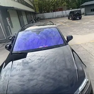 1X1.5M Vlt84 Blue Chameleon Foil  Windscreen WindowSide And Rear Window Tint Solar Protection Film 100 UvSkin Protection