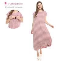 Gambar Happymomma - Baju Busui Friendly bukaan Kanan Kiri bisa untuk Ibu Hamil dan Menyusui Laura - Pink dari Baju Hamil Menyusui Happymomma Kota Tangerang Selatan 4 Tokopedia