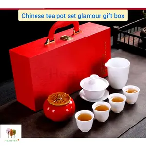 Chinese Tea Set with Glamour Hardcase / Teko Keramik Gift Set Chinese Tea Set with Glamour Hardcase / Teko Keramik Gift Set
