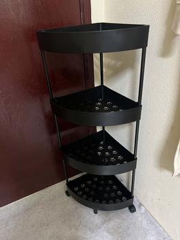 Product Review of Tri-Corner Rack Bathroom Corner Triangular Corner Rack Floor Multi-Layer Finishing Rack Storage Rack Bedside Storage Small Furniture Corner Shelves from Ｎ**女 1