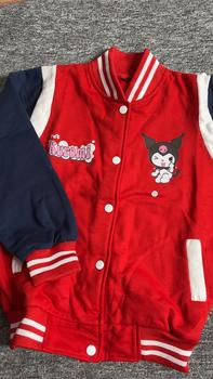Product Review of Jaket Anak Perempuan KUROMI Varsity Model dengan Kancing Pengencang, Cocok untuk Musim Semua - 2-12 Tahun - Fashion, Pakaian from M**o 0