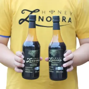 Zenoora Honey 2kg Madu Hitam Murni Asli Nektar Akasia Hutan Jambi Bersertifikasi NKV Bahan Honey