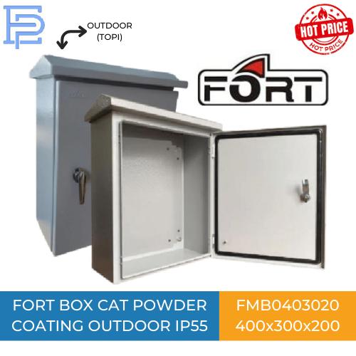 Jual FORT Panel Box FMBO403020 Cat Powder Coating IP55 400x300x200mm ...