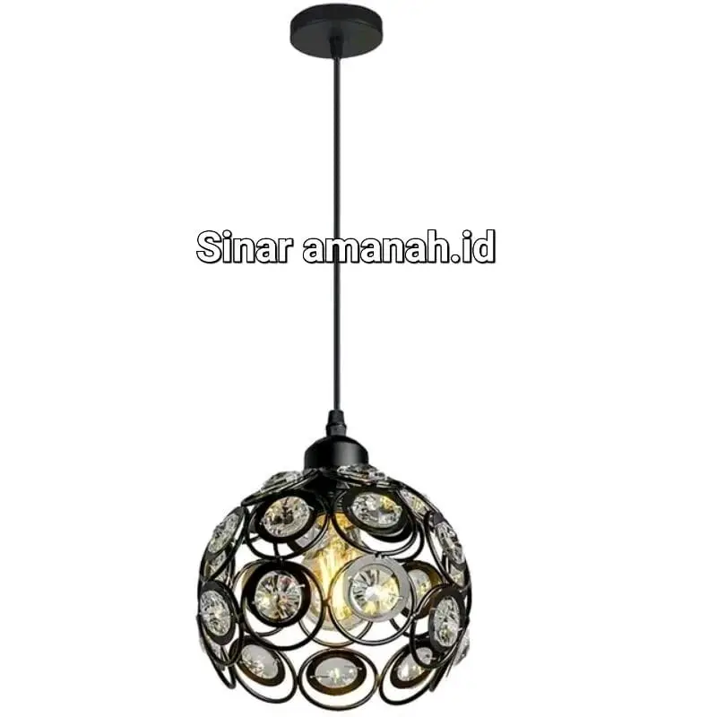 Lampu Gantung Minimalis Ruang tamu / Cafe Cristal Aesthetic Modern 7