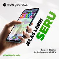 Gambar (kepogejet.id) Moto G06 Power 128GB RAMBoost 12GB - 6.88" - 7000mAh - 50MP Pro Mode - DolbyStereo - GorillaGlass3 IP64 - WaterTouch - NFC - 4/128, Laurel Oak dari Motorola Official Kota Administrasi Jakarta Utara 2 Tokopedia