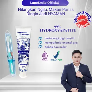 SPECIAL EDITION Lunesmile - Paket Pasta Gigi + Sikat Gratis / Gigi Sensitif / Gigi Berlubang / Karang Gigi / memutihkan Gigi