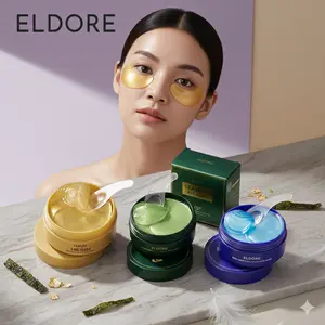 [BPOM] ELDORE 24K Gold Bird Nest Seaweed Eye Mask Isi 60 lembar / 30 pasang - Masker Mata Panda Melembabkan