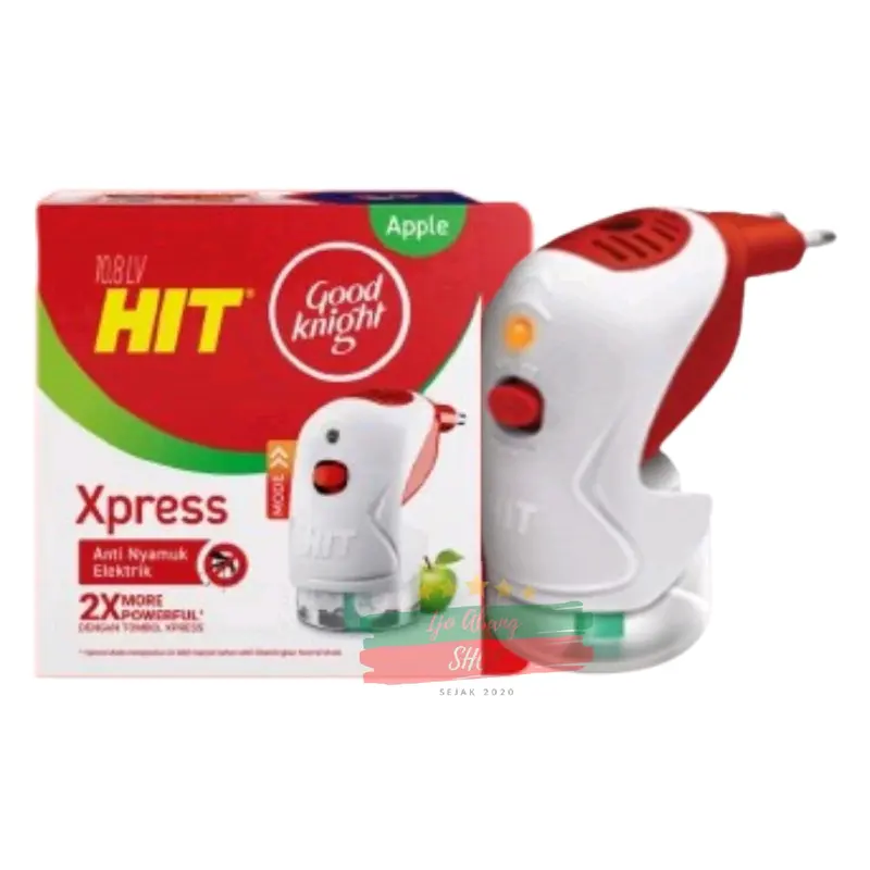 Hit Xpress Set Good Knight Anti Nyamuk Elektrik Plus Refill Apple 45 Hari - Hit Anti Nyamuk Colok Listrik 0