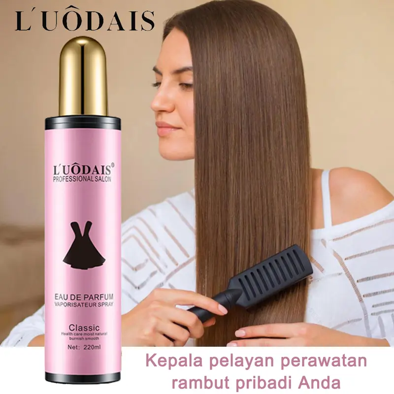 LUODAIS Hair spray Treatment 220ML Hair Care Perfume Spray Hair Salon Perfect First Essential Tonic Pelembab Rambut Indah Bersinar Berkilau Sehat Kuat Anti Kering Kusam Bercabang Perawatan Rambut Kulit Kepala Aman Hair Treatment Care Beauty Product 1