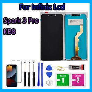 For Infinix Spark 3 Pro / KB8 Lcd Phone Touch Screen Replacement,Send Protective Film,Tools and glue,Cellphone Accessory Installation,Smartphone Device.