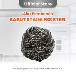 POLKI Sabut Stainless Steel - Tahan karat dan berkualitas tinggi bersihkan noda hempaskan bakteri