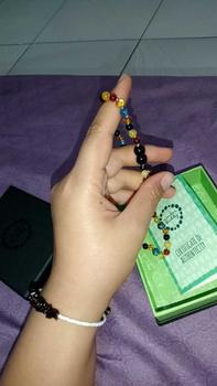 Product Review of Amber Buddy - JN101 Kalung Amber dengan Deep Blue Imperial Jasper untuk Junior. 38cm [ FREE BANGLE ] from Y**a 2