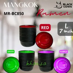 12 Pcs Mangkok Ramen Plastik Ukuran Besar 7 Inc - mangkuk seblak food grade