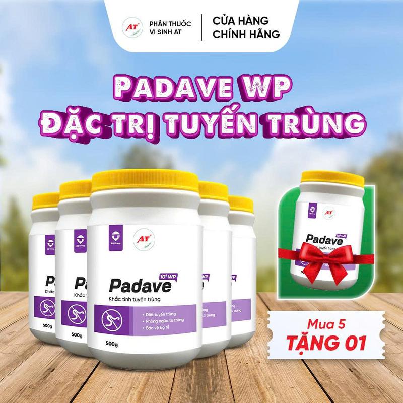  Padave WP - Combo 5 + 1 - Đặc trị tuyến trùng hại rễ nổi u cục - Mua 5 Tặng 1 