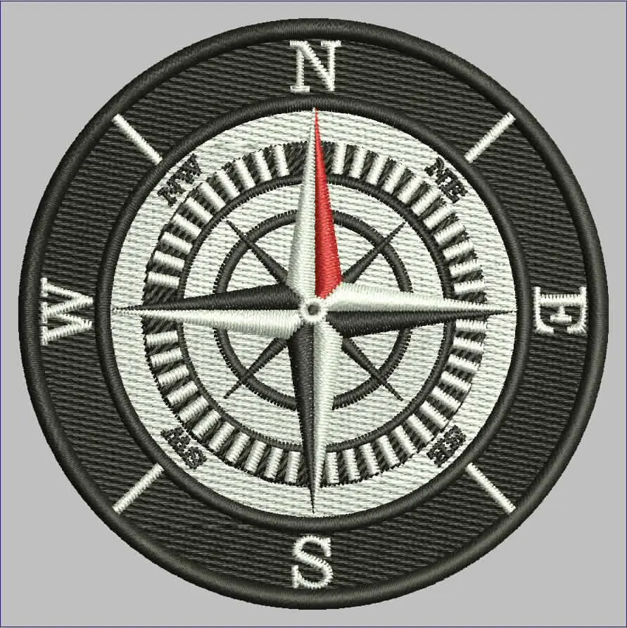 PATCH BORDIR GAMBAR KOMPAS BORDIR\EMBLEM