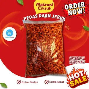 MAKARONI CIKRUH 1 KG LEZAT & GURIH Food Snack Cemilan Crispy Kering Camilan Jajanan Keripk Makanan