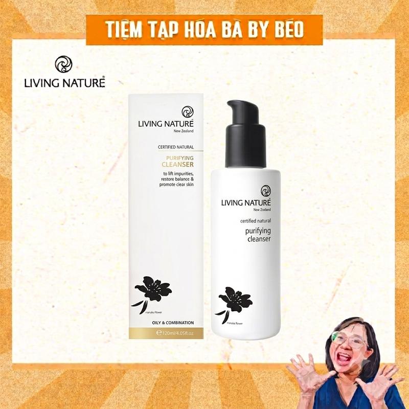 Sữa rửa mặt làm sạch Living Nature Purifying Cleanser - Dr Chubby