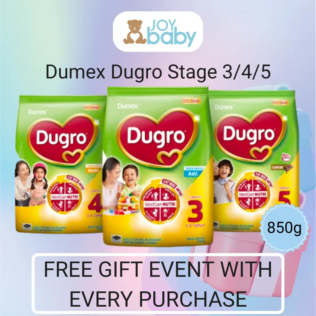 Dumex Dugro Milk Formula Stage 3/4/5 (850g)