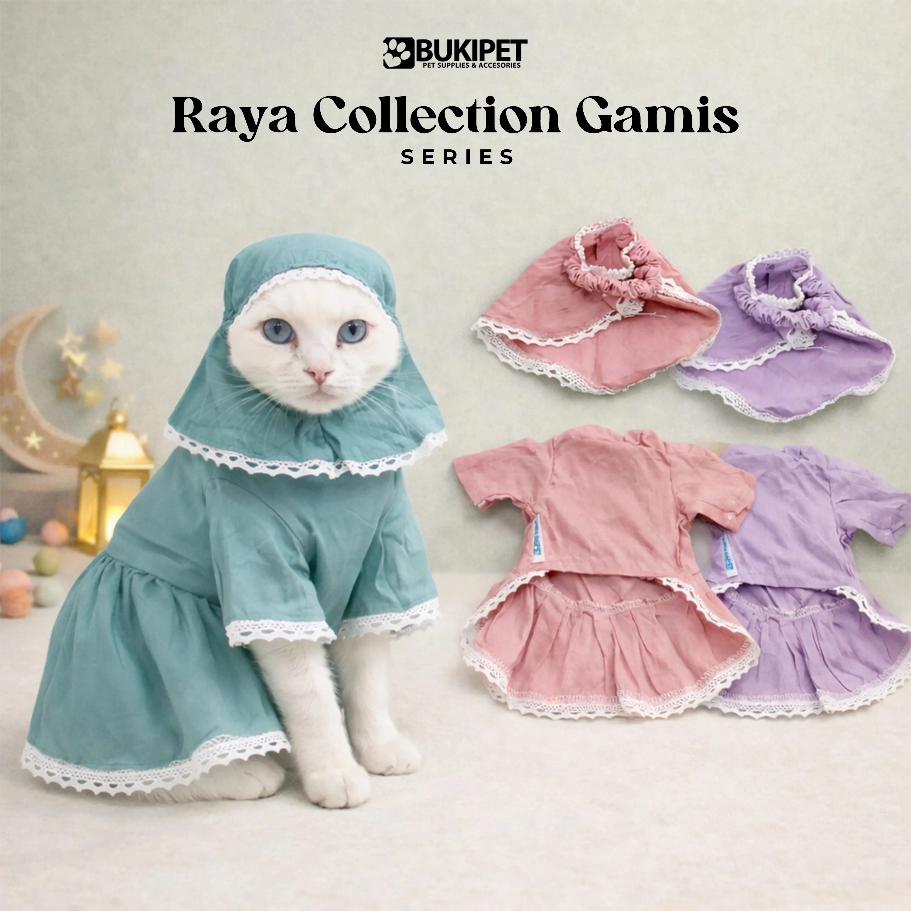 Baju Kucing Cewek Lucu Gemoy Murah Aksesoris Hewan Peliharaan - Bukipet Raya Collection Gamis 2026