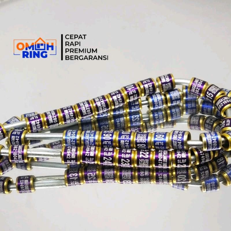 MK Barcode Custom 10 Pcs | OMAH RING | Dipastikan Barcode Ring Berfungsi NORMAL (Ring Murai, lb, perkutut, cendet merpati, jalak dll) 5