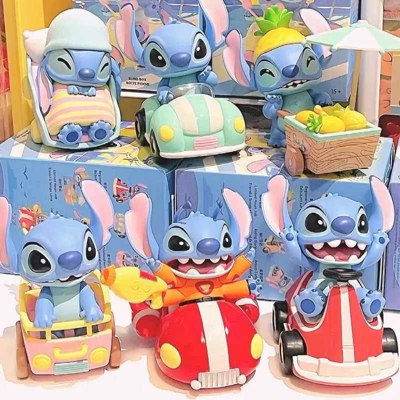 blindbox Lilo and Stitch mini so Blind Box Tour Stitch Figures Trendy Dolls Dolls Desktop Ornaments Toys Gifts